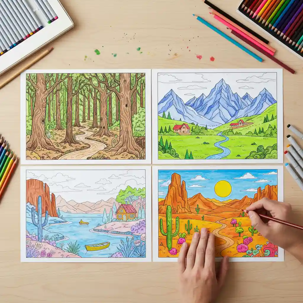 Coloring Book Material