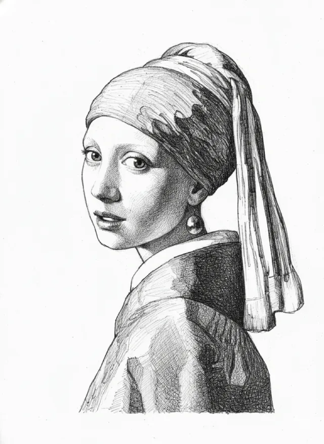 AI line art preview used for the showcase